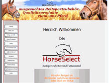 Tablet Screenshot of horseselect.de